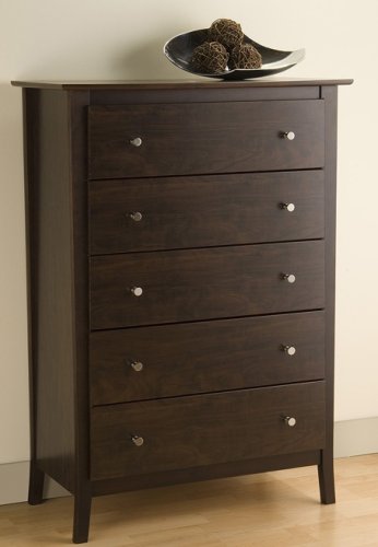 Kitchen: Manhattan 5 Drawer Chest  Espresso