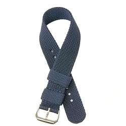 Nylon Watch Band Strap Navy Blue Color 20mm