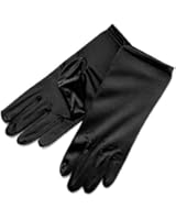 ZaZa Bridal Shiny Stretch Satin Dress Gloves Wrist Length 2BL