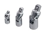 3-pc. Chrome Universal Joint - 1/4