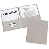 Avery Two-Pocket Folders, Gray, Box of 25 (47990)