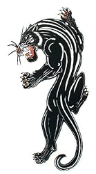 Crawling Panther Temporary Tattoo Body Art