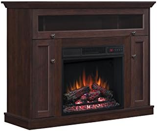 Windsor TV Stand for TVs up to 50", Midnight Cherry (Electric Fireplace Insert sold separately)