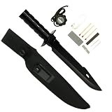 Fixed Blade Survival Knife Black