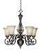 Nuvo Lighting 60/2722 Belgium Bronze Brussells Tuscan Five Light Up Lighting Chandeli...