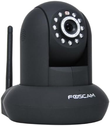 FOSCAMFI8910W Pan & Tilt IP/Network Camera with Two-Way Audio and Night Vision (Black)
