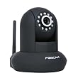 Foscam FI8910W Wireless/Wired Pan & Tilt IP/Network Camera with IR-Cut Filter for True Color Images - 8 Meter Night Vision and 3.6mm Lens (67° Viewing Angle) - Black NEWEST MODEL