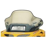 15 1/2 inch PowerMadd Cobra Snowmobile Windshield for Ski - Doo MZX S2000 Chassis Tint with Checks