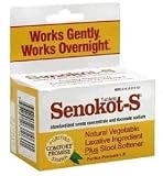 Senokot S natural vegetable laxative ingredient tablets plus stool softener 30 ea Senokot S natural vegetable laxative ingredient tablets plus stool softener 30 ea