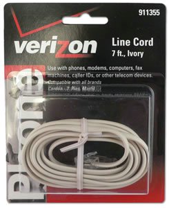 New Jasco 26116 7 Foot Ivory Line Cord Telephone Accessories Durable High Quality Practical