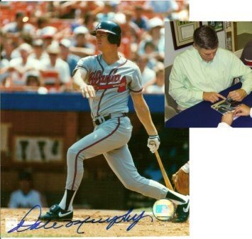 Dale Murphy Autographed/Hand Signed Atlanta Braves 8x10 Photo Batting