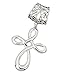 Open Swirl Cross Scarf Jewelry
