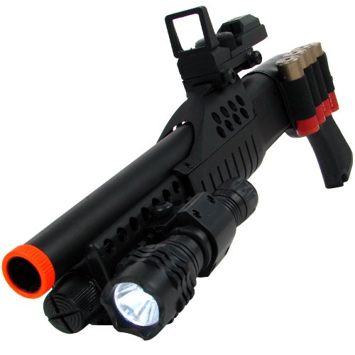 AIRSOFT M180A2 Pump Action Shot Gun with Light