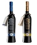 Masia el Altet Duo- Award Winning, Cold Pressed EVOO Extra Virgin Olive Oils, 2012-2013 Harvest, two 17-Ounce Glass Bottles