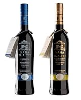 Masia el Altet Duo- Award Winning, Cold Pressed EVOO Extra Virgin Olive Oils, 2012-2013 Harvest, two 17-Ounce Glass Bottles