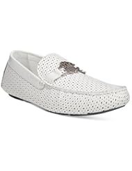 Shoes: Roberto Cavalli Mens Avalon Bit Drivers Calf Bianco US 7.5 EU 40.5