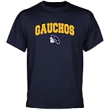 NCAA UC Santa Barbara Gauchos Navy Blue Logo Arch T-shirt