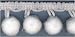Pom Pom Fringe 3/4 Inch Wide 8 Yds.-White