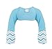Scratch Me Not Flip Mitten Sleeves - Baby Boys' Girls' Stay On No Scratch Mittens- Teal Chevron