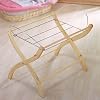 Izziwotnot Moses Basket Stand, Maize, Natural