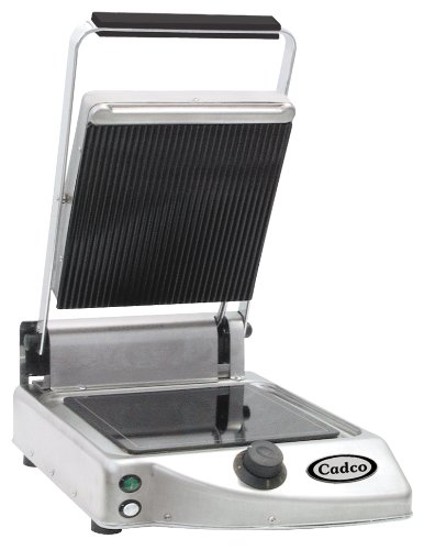 Cadco Single Panini/Clamshell 120-Volt Grill
