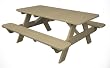 Recycled Earth-Friendly Park Lane Outdoor Patio Picnic Table - Khaki