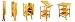 Oasis All Purpose Folding Kitchen Island - Hardwood