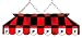 Imperial Atlanta Falcons Licensed 40-Inch Rectangular Stained Glass Billiard Table Light