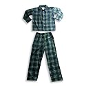 Carters Watch Your Wear - Boys Long Sleeve Plaid Pajamas, Green, Navy