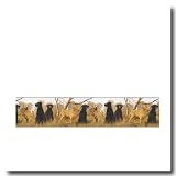 Labs Labrador Retriever Dogs Prepasted Wall Border