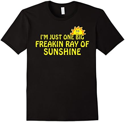 Men's I'm Just One Big Freakin Ray Of Sunshine T Shirt 2XL Black