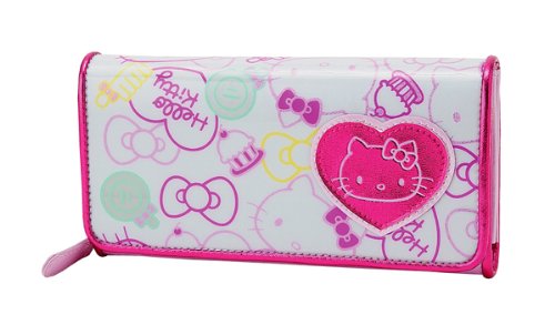 Hello Kitty Long Wallet: Glitter Ribbon