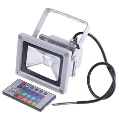 Hootoo 10W LED RGB multicolor Scheinwerfer Fluter Strahler Au�enstrahler Flutlicht Licht wasserdicht �ber 60,000 Stunden Lebensdauer