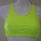 Gemsports Neon Yellow Sports Bra (Size=Small)