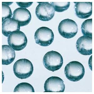 Tansoole Solid Round Clear Glass Beads Boiling Stones, 1.5mm-2mm Dia