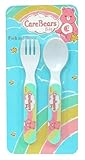 【難あり】ケアベア　スプーンフォークセット　レインボー4606r