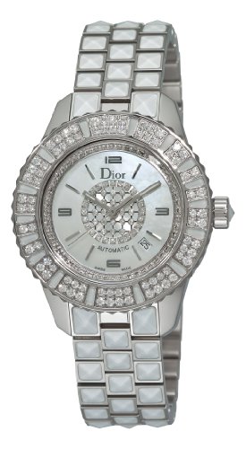 Click To Christian Dior Women's CD113512M001 Christal White Diamond Dial Watch Details... Christian Dior Women's CD113512M001 Christal White Diamond Dial Watch
