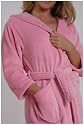Intimo Women's Plush Fleece Hooded Robe