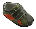 Pediped Maxx Olive Orange Baby / toddler Boy's Leather Shoes