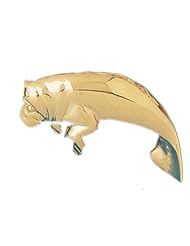 CleverEves 14K Gold Pendant Manatee 12.8 - Gram(s)