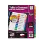 Avery Ready Index Table of Contents Dividers, 10-Tab Set (11135)