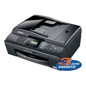 Brother MFC-J415W Multifunktionsgerät A4 WLAN Drucker Fax Scanner Kopierer + 1,8m Silvertrade USB Kabel