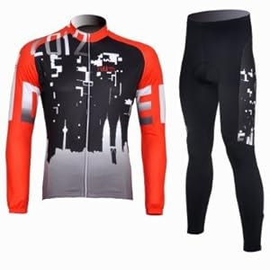 2013 REBIRTH Cycling Jersey Set Long Sleeve Jersey Tenacious Life/Perspiration Breathable by Isabelle's Store