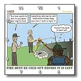 Fire Safety with Smokey Bear - 10x10 Wall Clock