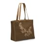 Olive N Figs Olive Embroidered Tote