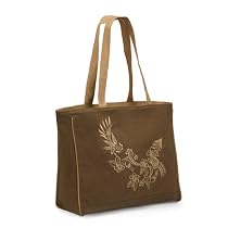 Olive N Figs Olive Embroidered Tote