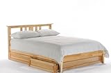 Thyme Queen Platform Bed w/ Natural Finish plus 2-Drawer Set