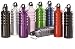 Lustre .8L (26 oz) Aluminum Sport Bottle with Screw Top & Caribiner Clip - Color: Purple