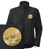 Artsmith, Inc. Women's Embroidered Jacket Lotus Flower Chinese Flag