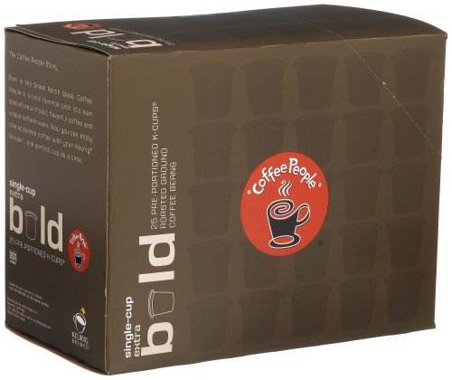 Coffee People, K-Cup, Donut Shop Bold Coffee, 25-Count 9.9-Ounce Box (Pack of 2) by Coffee People